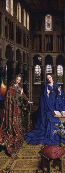Annunciation-Jan van Eyck, 1434 (NGWashDC)