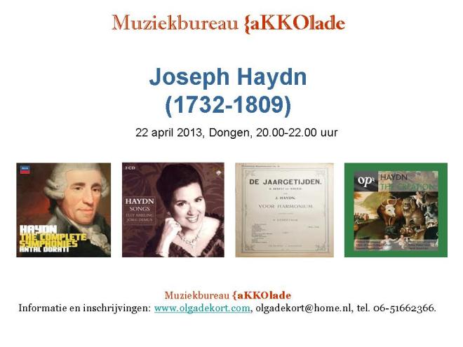 Die Jahreszeiten. Haydn, 22.04.2013-Akkolade